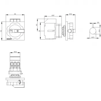 Întrerupător principal / întrerupător de sarcină SIEMENS SIRIUS 3LD3 16A 3 poli 3LD30540TK53
