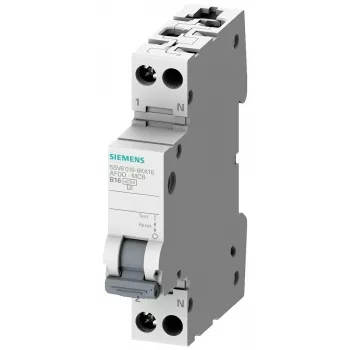 Întrerupător automat diferențial Siemens SENTRON 5SV6016-7GV16 AFDD/MCB 6kA C16 1P+N 1TE (pachet de 12)