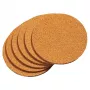 Set de suporturi pentru pahare KESPER din plută naturală, 6 piese, pătrate, termorezistente, 100x100x5 mm, ecologice