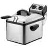 Friteuză dreptunghiulară Rommelsbacher FRP 2135/E, capacitate ulei 3,5 L, tehnologie Cool Zone, filtru permanent, termostat reglabil, timer, oțel inoxidabil