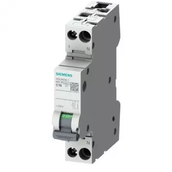 Întrerupător automat de protecție SIEMENS SENTRON 5SL6, 230V, 6kA, 1P+N, B13 (5SL6013-6)