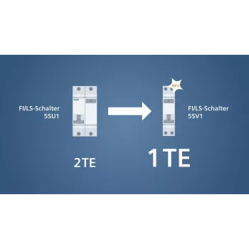 Întrerupător automat diferențial Siemens 5SV1316-7KK06, 1P+N, 6 A, caracteristică C, 30 mA, tip A, 6 kA