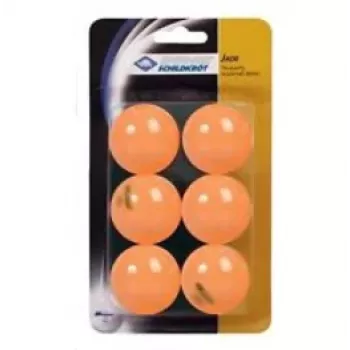 Mingi de tenis de masă DONIC SCHILDKRÖT Jade, pachet de 6, portocalii, plastic, pentru jucători amatori 618378