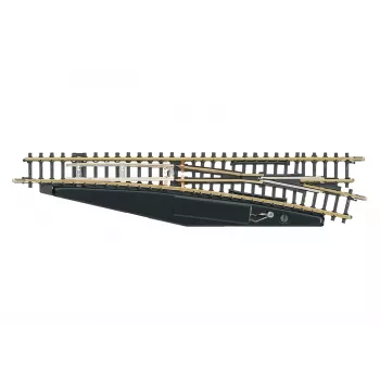 Märklin 8566 Z Gauge macaz manual dreapta, 110 mm, șină din alpaca, bază din plastic negru