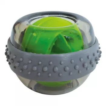 Antrenor giroscopic pentru mână și braț SCHILDKROT Spinball, gri/verde, 70 mm, 255 g 960121