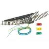 Märklin Z Gauge macaz curb electromagnetic stânga - negru/galben 8568