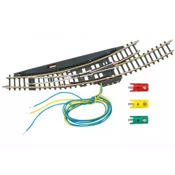 Märklin Z Gauge macaz curb electromagnetic stânga - negru/galben 8568
