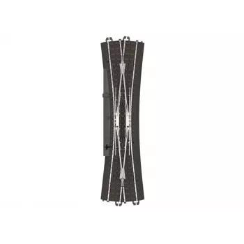 Märklin H0 șină C traversare dublă 24720, 236,1 mm, cu pat de balast