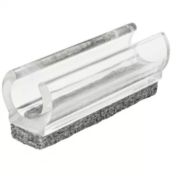 Glisor de mobilă cu clemă Wagner design yourself EH 0690, plastic, picioare rotunde de 12 mm, pachet de 4, alb 15069099