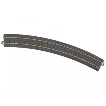 Märklin 24430 HO șină C dreaptă 437,5 mm, șine din alpaca, pat de balast maro
