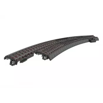 Märklin 24771 șină C macaz curb stânga, ecartament H0, manual, pat de balast negru