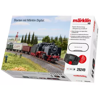 Märklin 29249 H0 set de start digital - tren de marfă local cu locomotivă cu abur BR 24 a DB