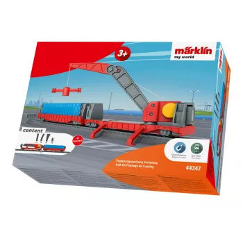 Set suplimentar de încărcare Märklin World 44347 H0 cu vagon macara