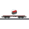 Vagon cu blocuri de construcție Märklin 44734 H0, negru/roșu