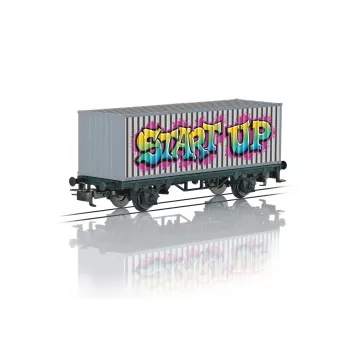Vagon de marfă acoperit Märklin 44831 H0, vagonul anual Märklin Magazin 2001, epoca V, AC, cuplaje Relex