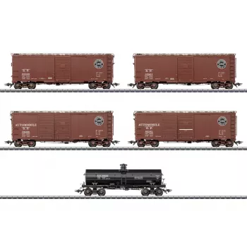 Set de 5 vagoane de marfă Märklin 045667 H0 AC Southern Pacific SUA