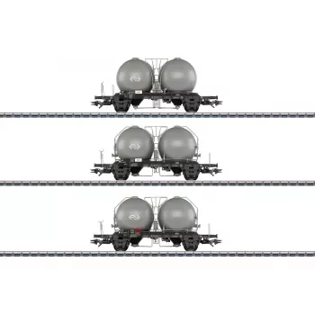 Set de 3 silozuri sferice Märklin 46632 H0 ale NS