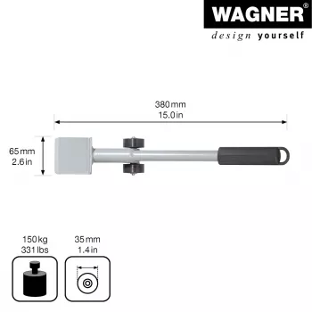 Ridicător de mobilă Wagner design yourself MM 4121, argintiu, 38 cm (20412101)