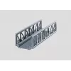 Pod de zăbrele Märklin 074620 pentru trenuri miniaturale H0 (scara 1:87), gri, cu o singură linie, 360 mm