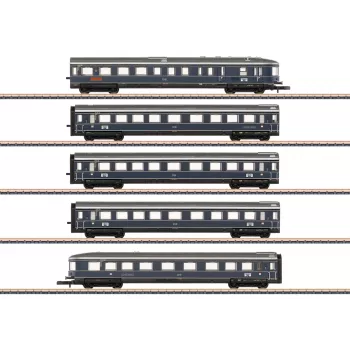 Set de vagoane Märklin 087615 Z „Blauer Enzian” DB, MHI (set de 3 vagoane de călători)