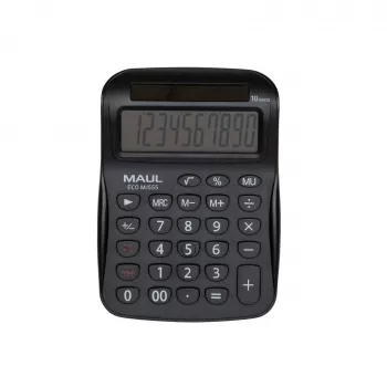 Calculator de birou MAUL ECO MJ 555 alb, 12 cifre, alimentare duală 7263502