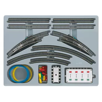 Set de extindere șine Märklin 08192 Double Track Pack T1 – ecartament Z (1:220)