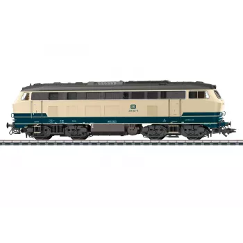 Locomotivă diesel Märklin 39215 H0 clasa 218 DB albastru oceanic mfx+ sunet și LED