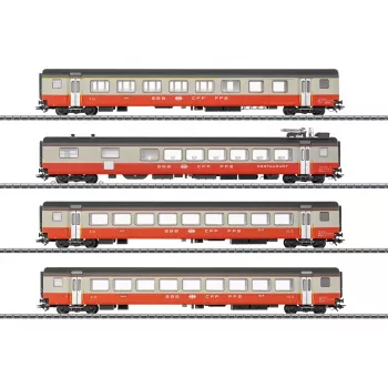 Set Märklin 42190 H0 cu 4 vagoane de călători Swiss Express SBB