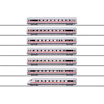 Set vagoane tren de mare viteză Märklin 042930 H0 ICE cu 7 vagoane, DB AG, scară 1:87