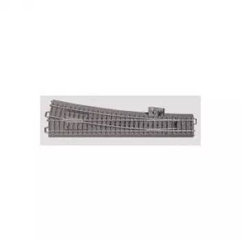 Märklin H0 C-Gleis (cu pat de șină) 24712 macaz, subțire, dreapta 236,1 mm (24712)