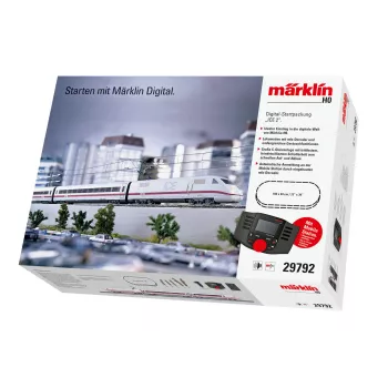 Märklin 29792 ICE 2 set de start digital H0 AC cu Mobile Station 2, tren din 5 piese, oval C-Gleis, epoca VI