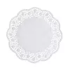 PAPSTAR Șervețele rotunde pentru tort Ø 28 cm, 100 bucăți, model dantelă alb 12268