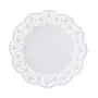 PAPSTAR Șervețele rotunde pentru tort Ø 28 cm, 100 bucăți, model dantelă alb 12268