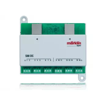 Märklin 60882 Modul de feedback S88 DC decodor, 16 intrări, verde/alb