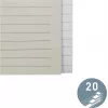 LEITZ Separatoare din hârtie blanko 20 file A4 alb cu perforare universală 12203085
