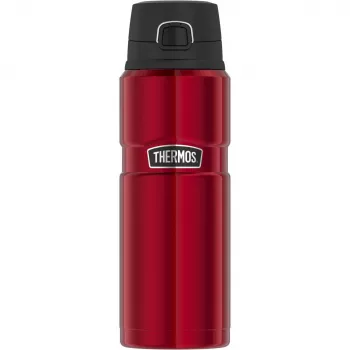 Sticlă termos izolată în vid THERMOS Stainless King 0,7 L, roșu, 4010248070