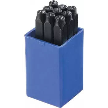 Set de 9 ștanțe pentru cifre Brüder Mannesmann, 10 mm (245-10)