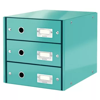 Leitz Click & Store Drawer Set Turquoise 3 Drawers A4 6048-00-51