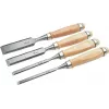 Brüder Mannesmann 4-Piece Bevel Edge Chisel Set with Storage Case
