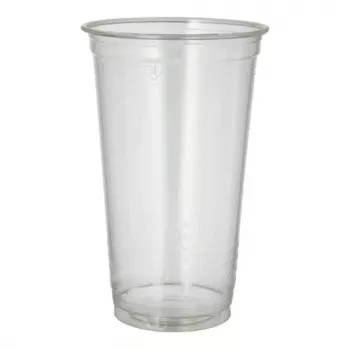 Pahare pentru băuturi reci PAPSTAR pure PLA, 0,5 L, Ø 9,5 cm, transparente, 60 bucăți (87487)