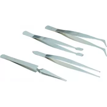 Set de 4 pensete de precizie Brüder Mannesmann M 615, oțel inoxidabil, 110 mm