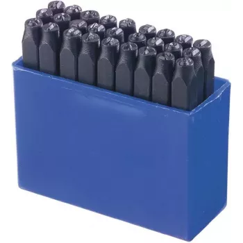 Set de 27 ștanțe pentru litere Brüder Mannesmann, 3 mm (243-B-3MM)