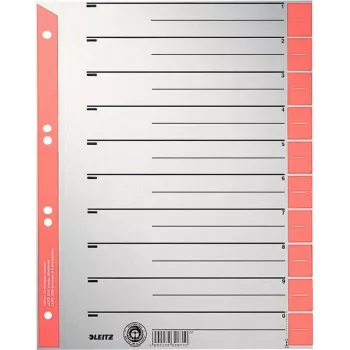 LEITZ separatoare din carton A4, roșii, 25 file (16523025)