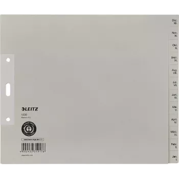 LEITZ registru din hârtie decembrie-ianuarie A4 cu 13 file, separatoare din carton 12303085