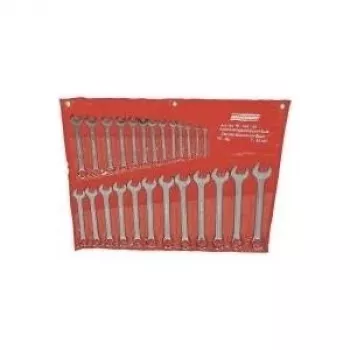 Set de 25 chei combinate BRÜDER MANNESMANN M130-25, metric 6-32 mm, oțel crom-vanadiu, DIN 3113, în husă textilă rulabilă