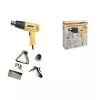 Pistol de aer cald BRÜDER MANNESMANN 2000 W, 2 setări de temperatură, debit de aer 300 l/min, max. 550 °C, mâner ergonomic Softgrip 49500