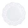 PAPSTAR șervețele rotunde pentru tort, 30 cm, albe, 100 buc (12263)