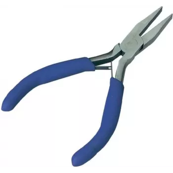 Brüder Mannesmann clește plat pentru electronică 10806, 125 mm, roșu/negru