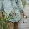 Vas termic THERMOS ICON bej 0,47 l, recipient din oțel inoxidabil cu izolație, cu lingură pliabilă 4120323047