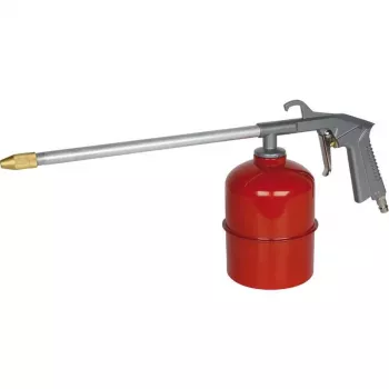 Pistol de vopsit cu aer comprimat BRÜDER MANNESMANN M 1542 cu recipient de oțel de 1L, roșu